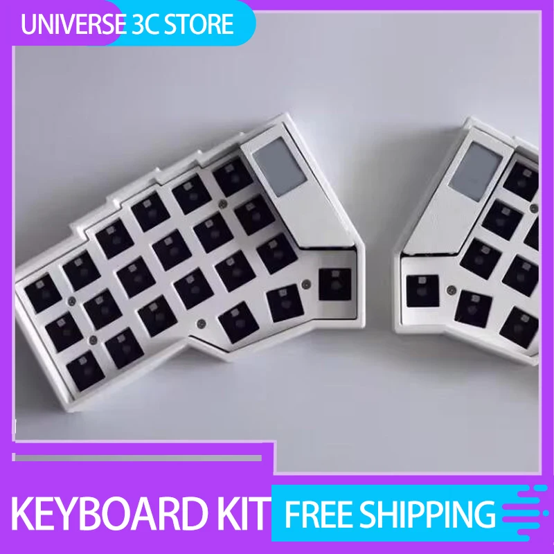 

Corne Wireless Split Keyboard Kit Pcb E-Ink Screen Rgb Hot Swap Bluetooth Mechanical Keyboard Kit For Zmk No Switch Gifts