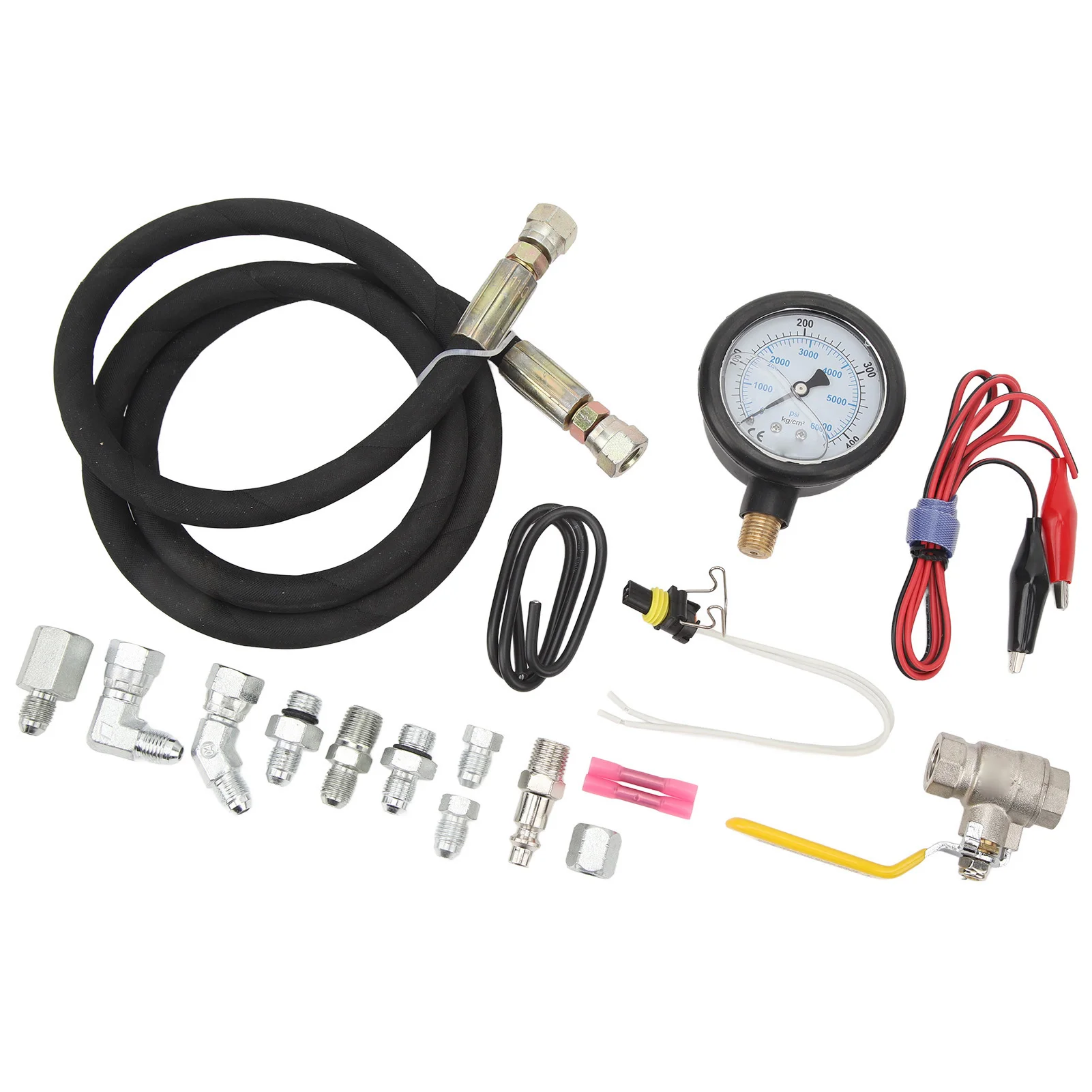 

Система масла высокого давления HPOP IPR Набор инструментов для проверки воздуха с манометром — совместим с тестером утечки масла двигателей Ford 6,0 л/7,3 л