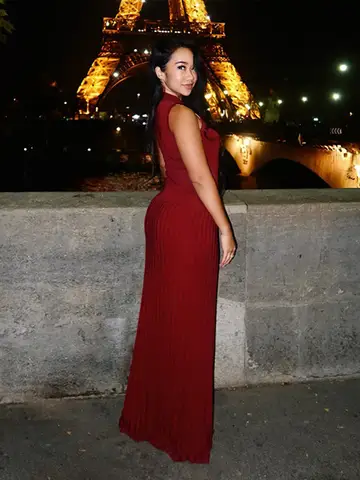 10 best sales vinröda klänningar - №8