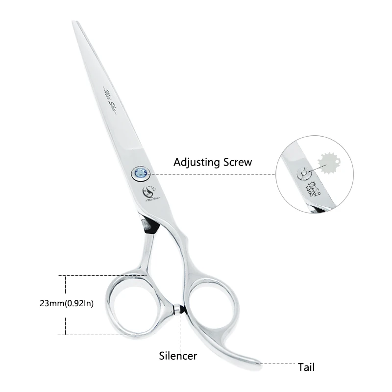 7 inch Meisha Professional Pet Grooming Straight Thinning Curved Blade Scissors Set Dog Cat Animals Cutting Hair Scissors B0013A