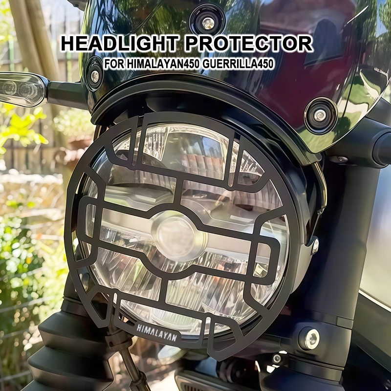 

Headlight Protector For Guerrilla Himalayan 450 2024 2025 Guerrilla450 Himalayan450 Head Light Guard Screen Protective Cover