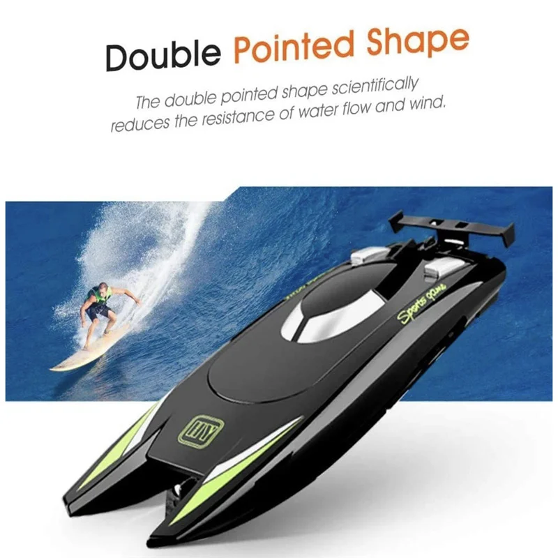 2.4ghz 4ch Electric Rc Racing Ships 25km/h Dual Motor Rc Speed Boat High Speed Remote Control Racing Ship Toys For Kids Adults