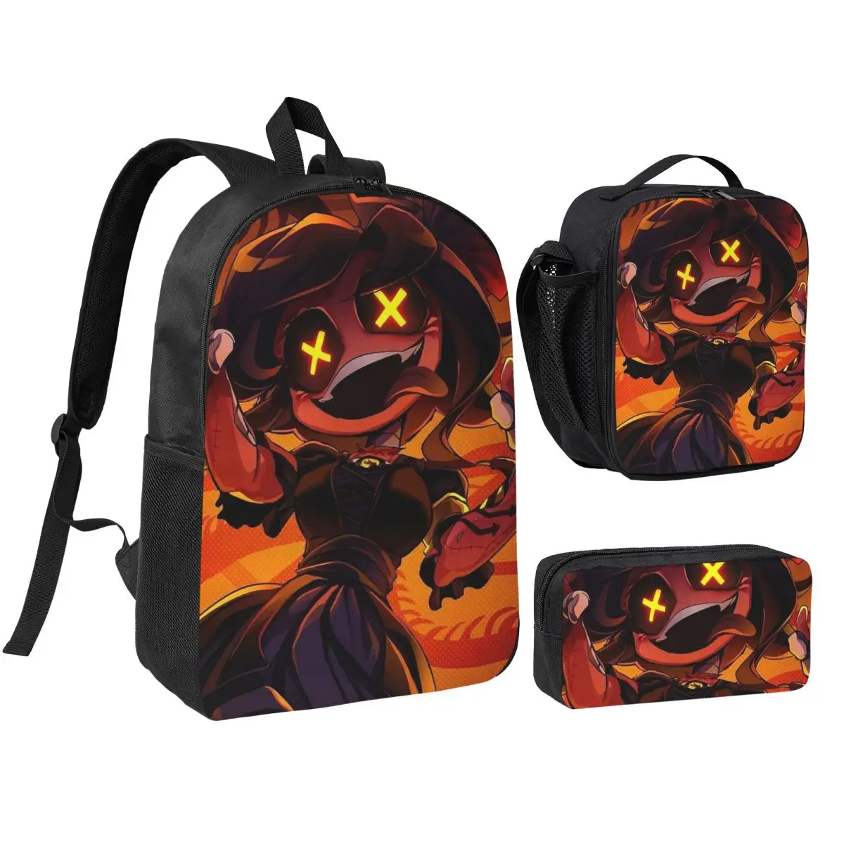 

Murder Drones Cartoon Anime Backpack Boys Girls BookBag School Bag Computer Shoulder Bags 3ps Insulated Lunch Bag Pencil Case