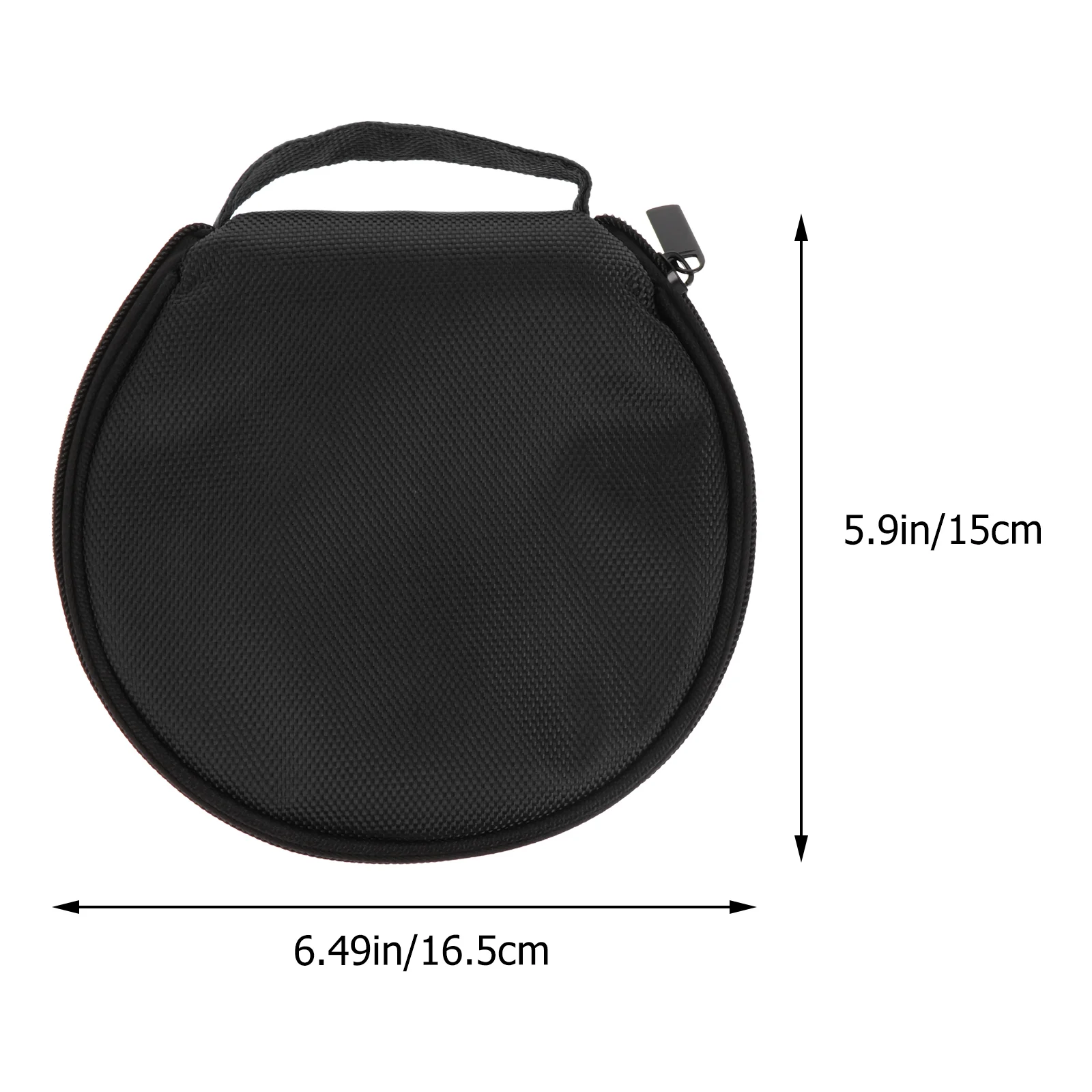 Portafogli con cerniera da 20 capacità Borsa per CD Custodia per CD per auto Custodia per DVD Organizer Custodia con cerniera Viaggio nero