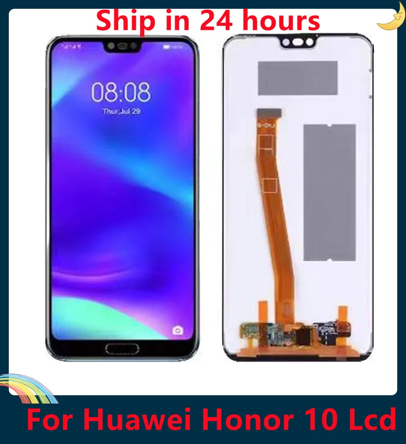 

100% Test 5.84''For HUAWEI Honor10 For Honor10 COL-AL10 With Fingerprint LCD Display Touch Screen Digitizer Assembly Replacement