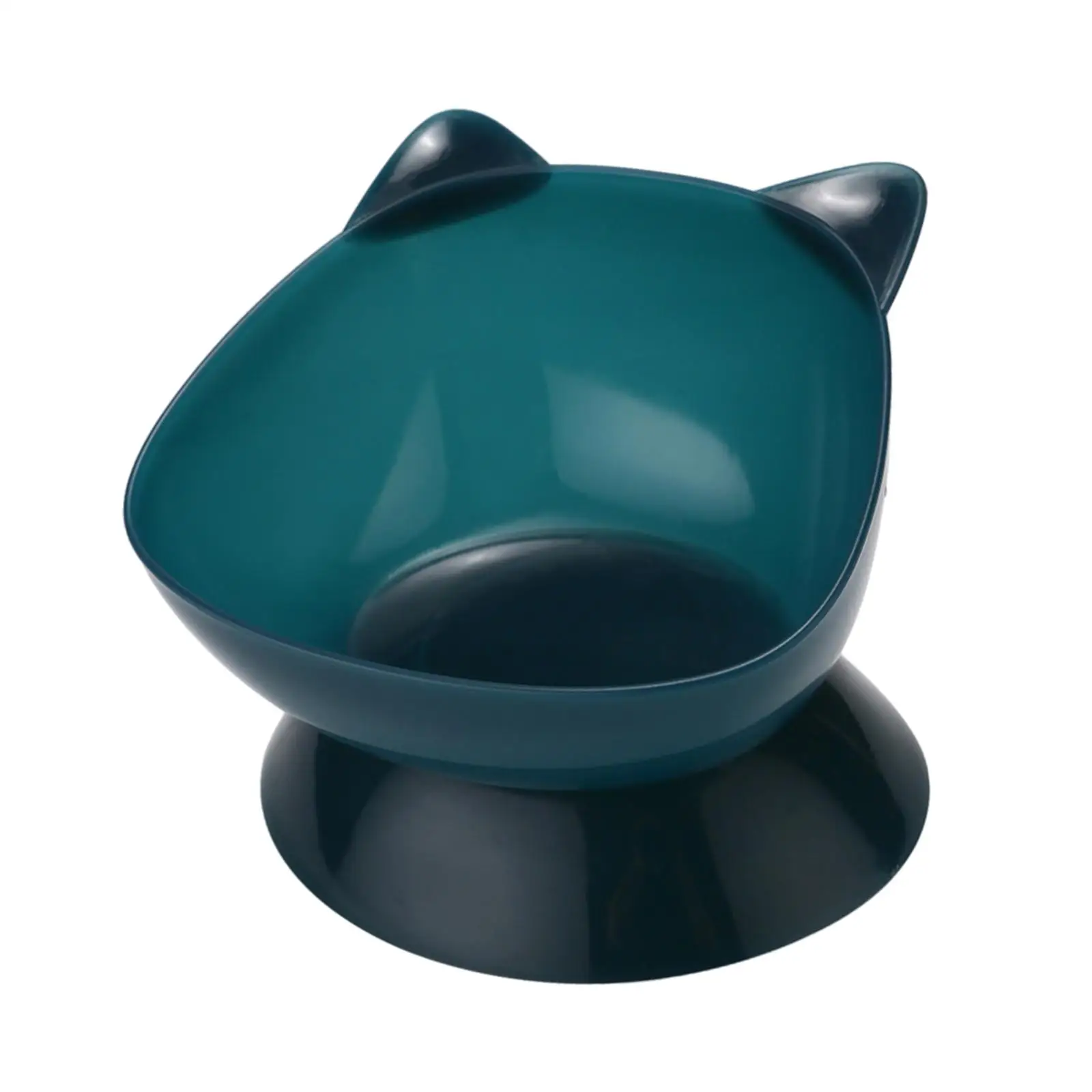 Raised Cat Bowl Stable Pet Feeding Dish Non Slip Elevated Cat Food Bowl Protect Pet Spines Kitty Drinking Bowl for Indoor Cats