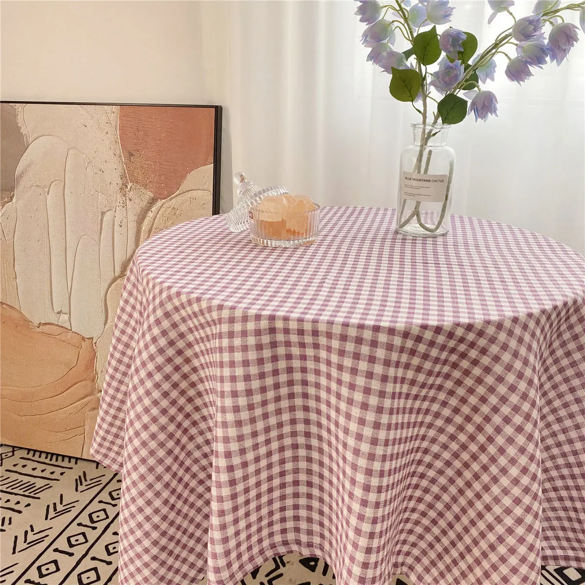 Mantel de encaje rectangular Ins, cubiertas de comedor a prueba de polvo, Vintage, decorativo para el hogar, escritorio, café, Nappe, nuevo 2015