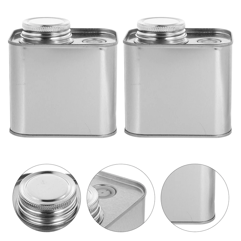 2Pcs Tinplate Coffee Bean Jar Simple Design Practical Use for Kitchen Dining Table Coffee Bean Container