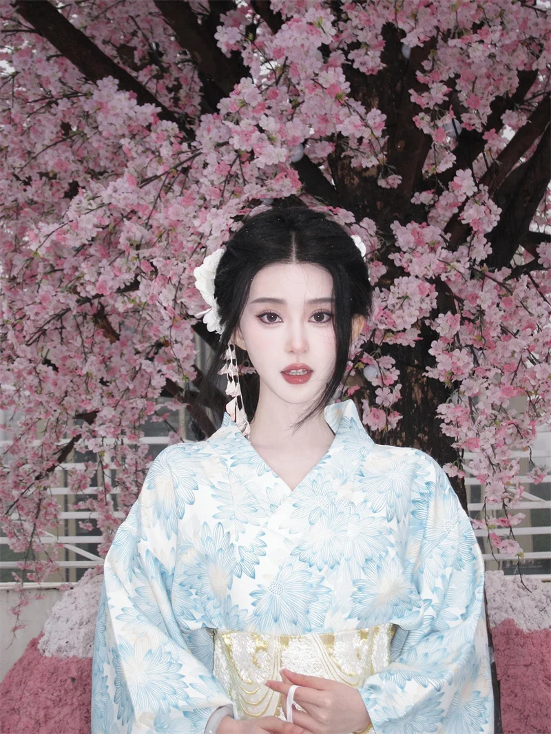 

Новое традиционное японское кимоно для фотосессий, художественная одежда из полиэстера, лето 2025, женское кимоно Yu ng Ge