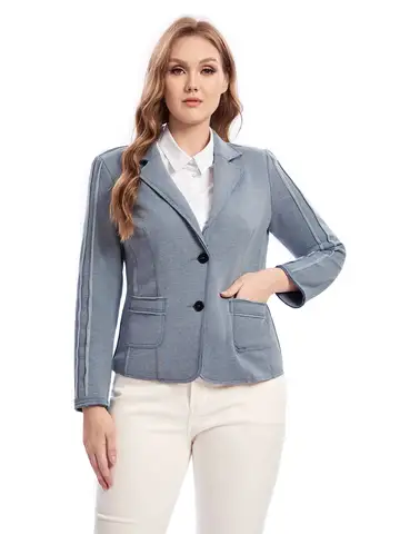 Women Plus Size Woven Spring And Autumn Fashionable Coat And Suit