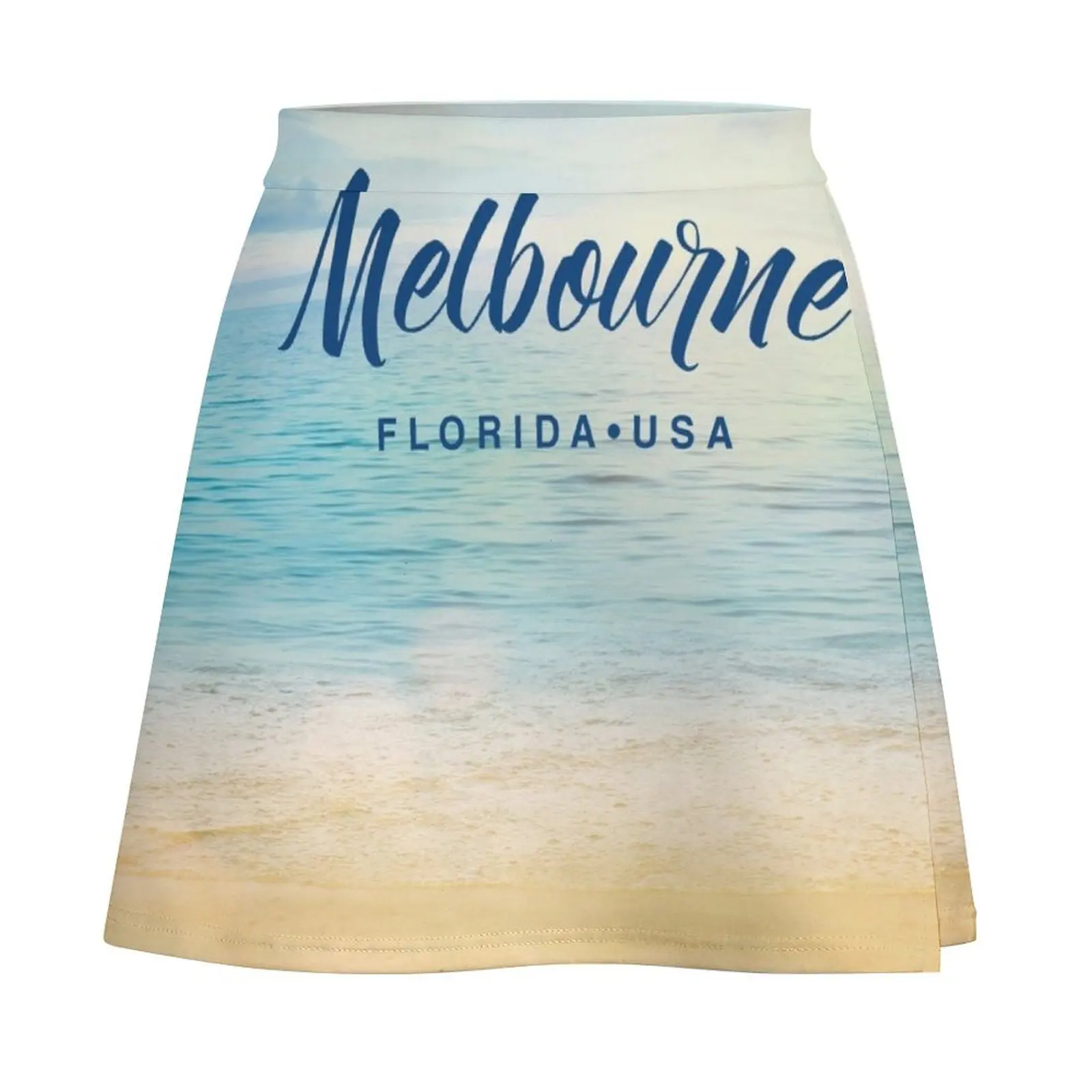 Melbourne Florida Seascape Mini Skirt skirts women summer 2025 korean summer clothes Mini Skirt