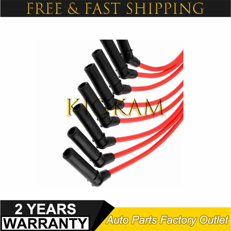 10 قطعة 10.5 مللي متر M12259C301 M-12259-C301 JDMSPEED سباق Lgnition أسلاك لفائف شرارة التوصيل الأسلاك لفورد F-150 1979-1995 5.0L 5.8L SBF