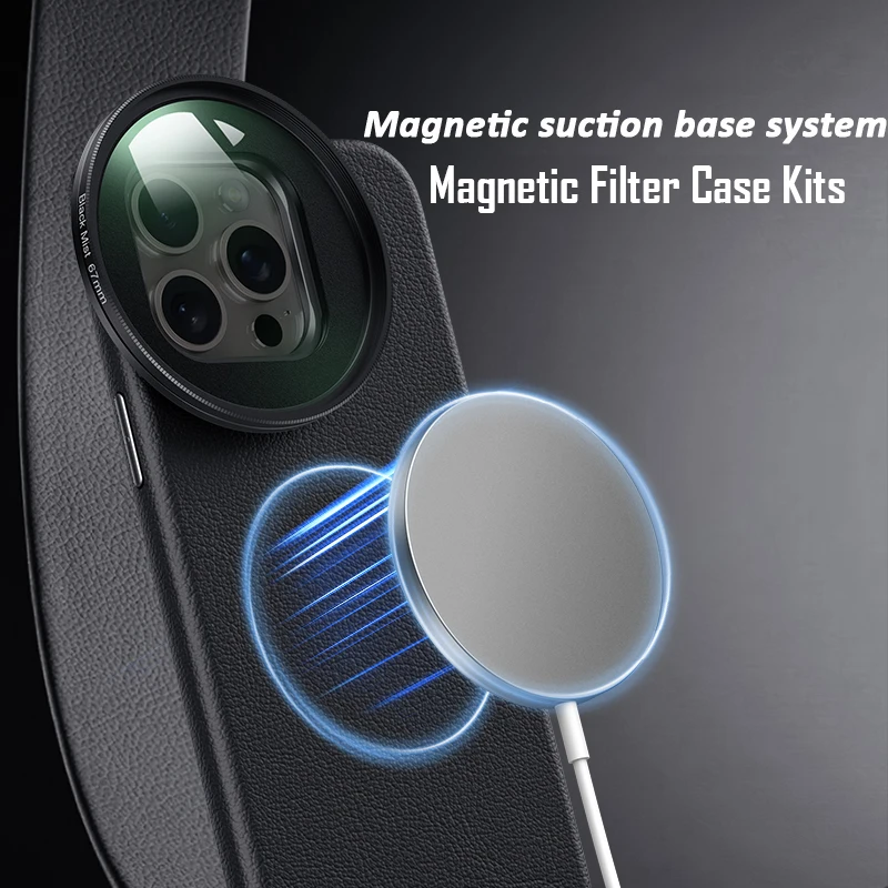 Magnetic Quick Installation Removal Mobile Phone Filter 67mm CPL Star Black Mist Filter for IPhone 15 Pro / Max Plus Camera Lens