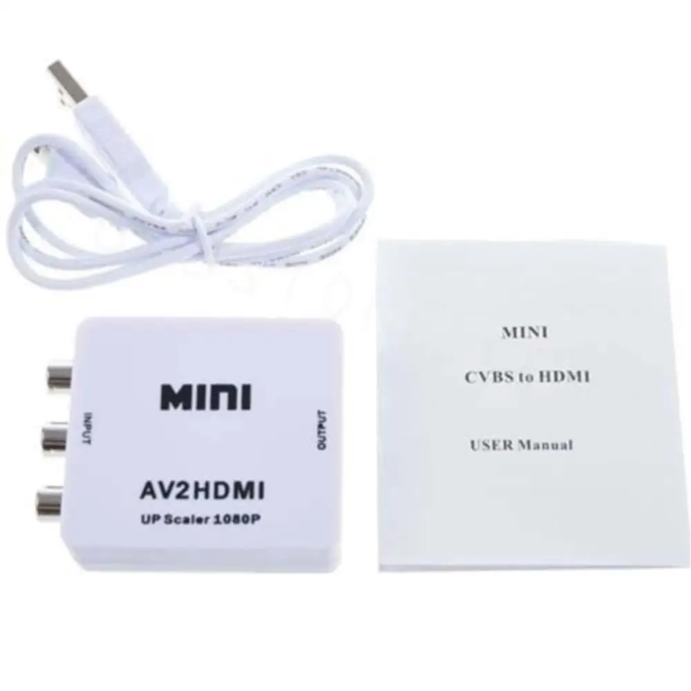 Mini HDMI to AV Converter 3RCA Composite TV/PC/PS3/Blue-ray DVD 1080P For FPV Airplane