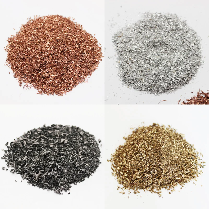 Metal Brass Copper Iron Aluminum Titanium Fine Swarf Shavings Filing Turning For Arts Crafts Hobbies Orgonite