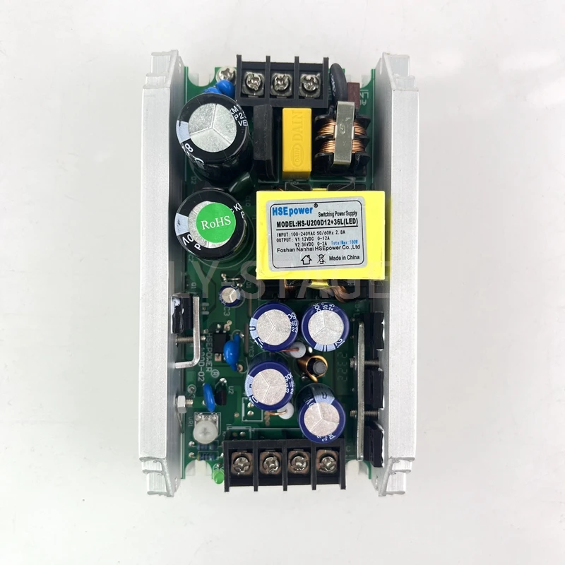 200w-hs-u200d電源モジュール式ステージled照明電源キット、12v、36v-dc出力