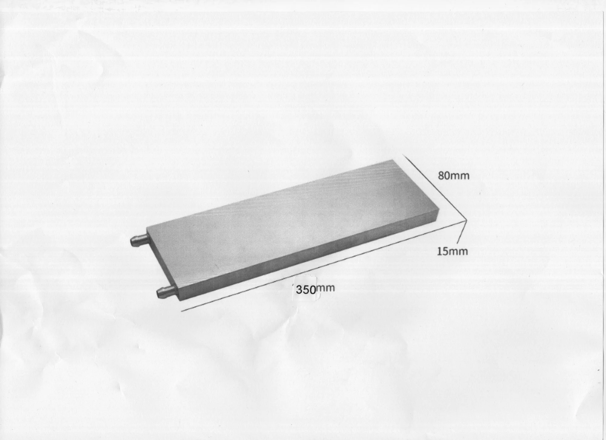 

Customized all kinds of super size water cold plate customized water block 350*80*15mm Water-cooled plate aluminum Water Block