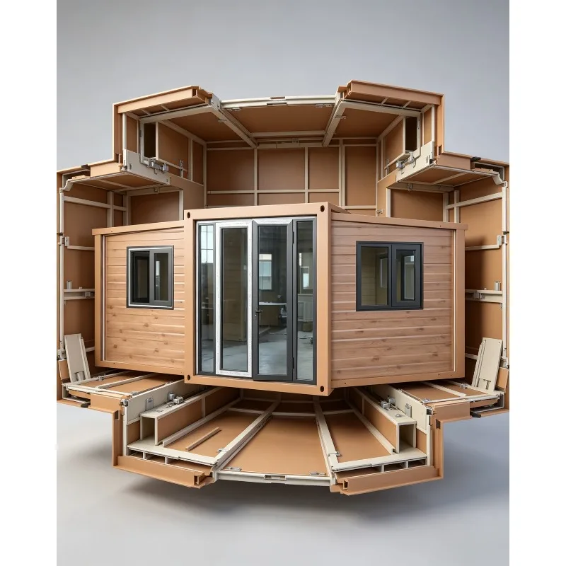 30ft 40ft Extendable Expandable Foldable Folding Tiny Prefab Ready Made Mobile Prefabricated Container Lkit Home House for Sale
