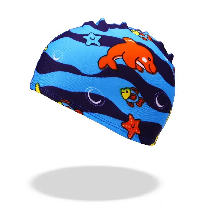 Children Cartoon Swimming Caps Animal Dinosaur Print Boys Girls Swimming Hat Pool Equipment Kids Swimming Accessories