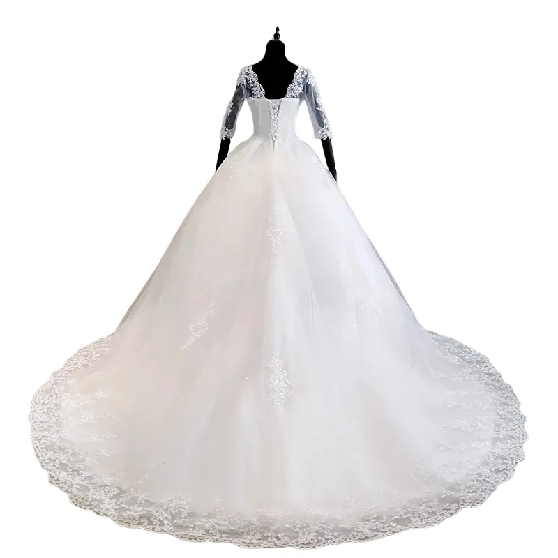 knee length dresses for ladies ERIKA #5 / Bridal Crop Top with Long Sleeves and Adjustable Fit main image 0