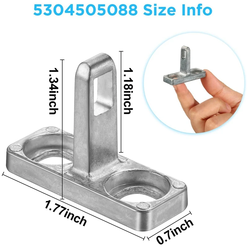 ร้อน 5304505088   สลักประตูเครื่องซักผ้าสําหรับชิ้นส่วนและอุปกรณ์เสริมเครื่องซักผ้า Electrolux Frigidaire, 5304505088   เครื่องซักผ้าประตูตี (2 แพ็ค)