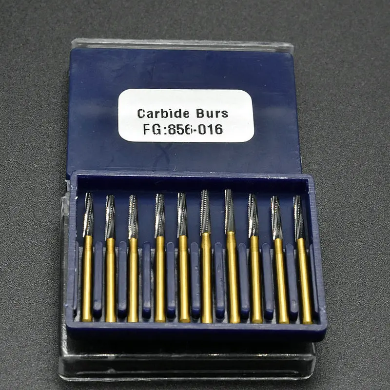 

10Pcs Dental Product Carbide Bur FG856 Free Shipment Dental Lab High Speed Tungsten Carbide Burs 856