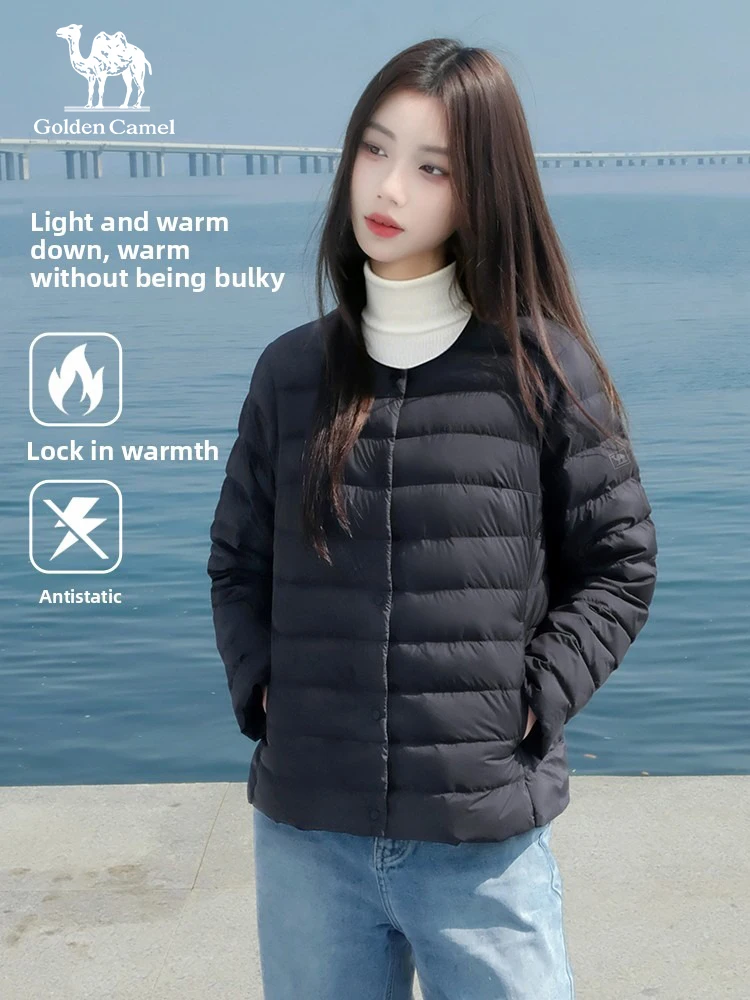Golden Camel Women Duck Down Jackets Winter Ultralight 800FP Warm Windproof Quick Dry Down Coat Outdoor Hiking Climbing Jackets