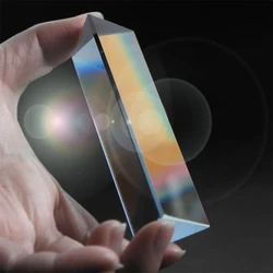 Prism Glass Photography Props Rainbow Crystal Prism Triprism Students Optical Experimental Equipment Spectrum Prism Glass