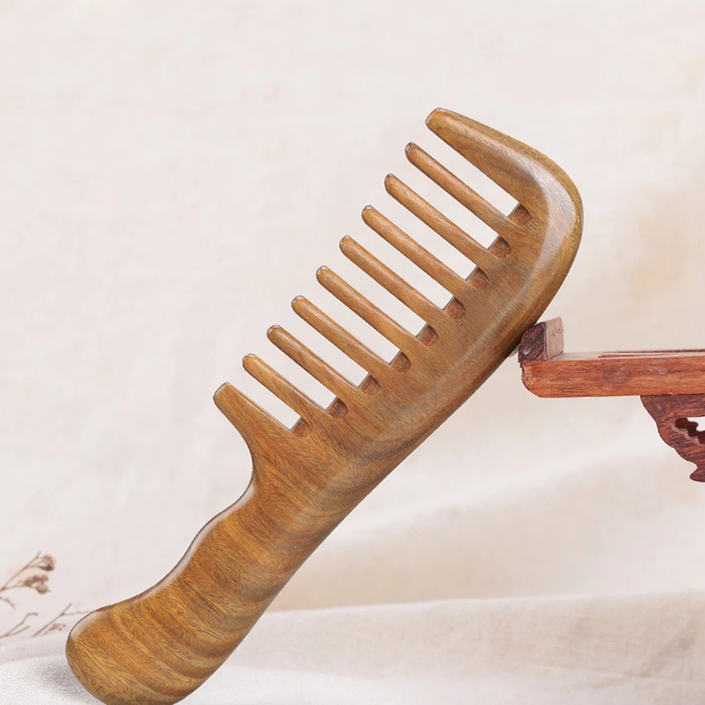 

Natural Verawood Hair Comb Wide Teeth Anti-Static Scalp Massage Comb For Comfortable Hairdressing Tool For Women Barbers