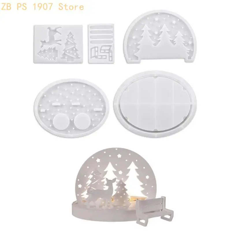Versatile DIY Silicone Molds Set For Epoxy Resin Cement Plaster And Wax Casting 55KA