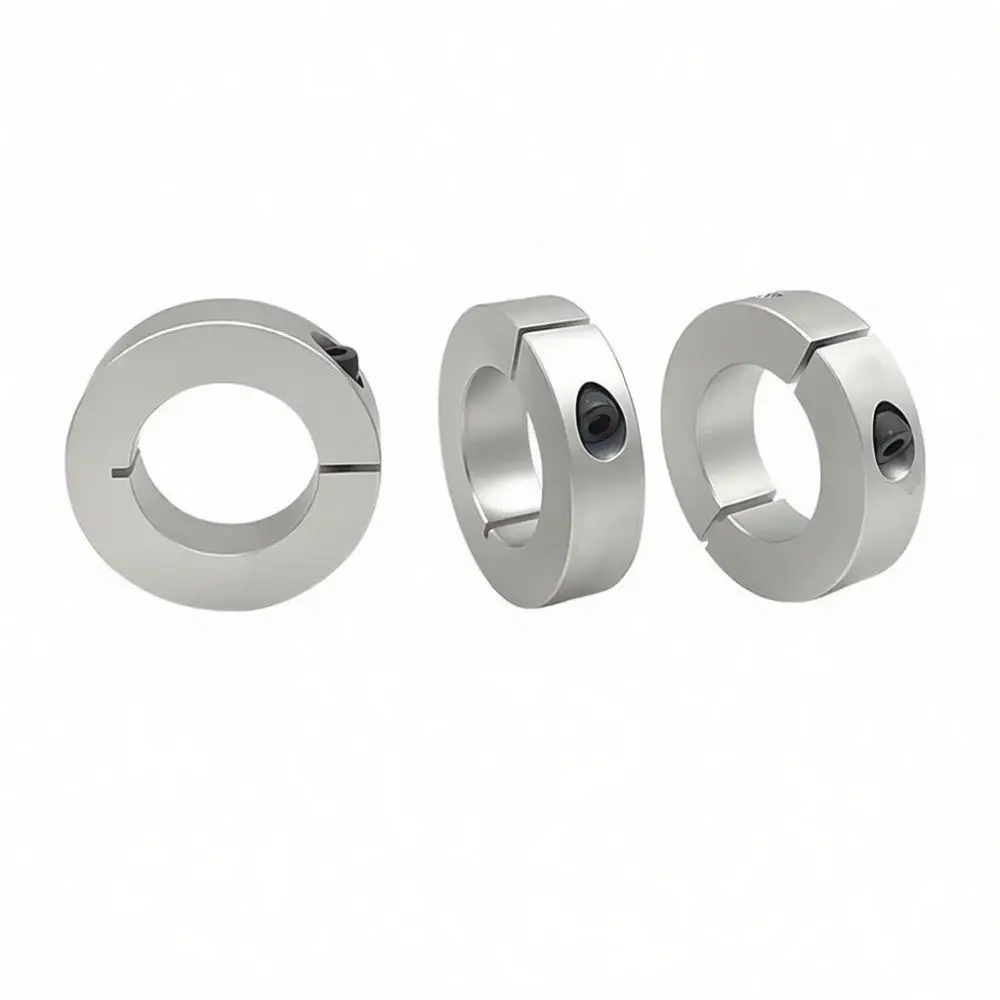 SCSAW Clamping Shaft Collar Split Aluminum Alloy Fixed Ring CNC Positioning Stopper Mechanical Transmission Axis Parts