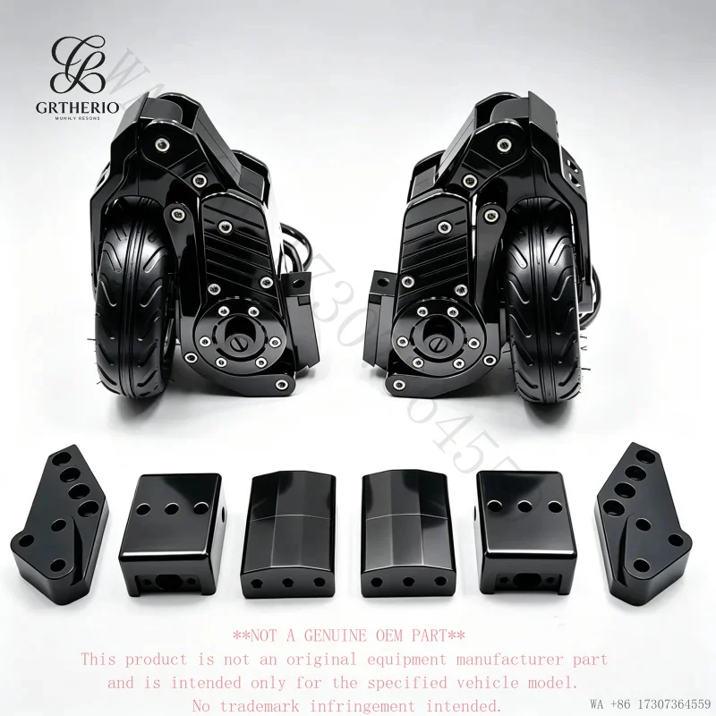For Road Glide Honda Gold Wing GL1800 Motorcycle Landing Gear Steel Side Stabilizer Training Wheels Black Chrome -tip Anti-f