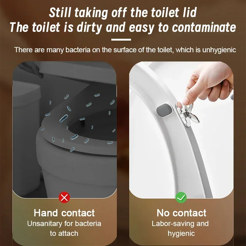 New 1Pcs Handle Can Avoid Touching The Toilet Lid Lifting Fashionable Toilet Seat Lifter Bathroom Accessories Toilet Seat Lifter