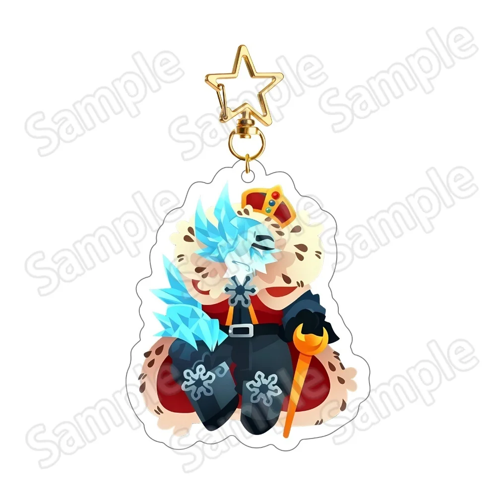 Block Tales Captain Trotter Cruel King 6cm Acrylic Keychain Cute RPG Game Bag Pendant Charm Hanging Ornament Souvenir Fan Gift