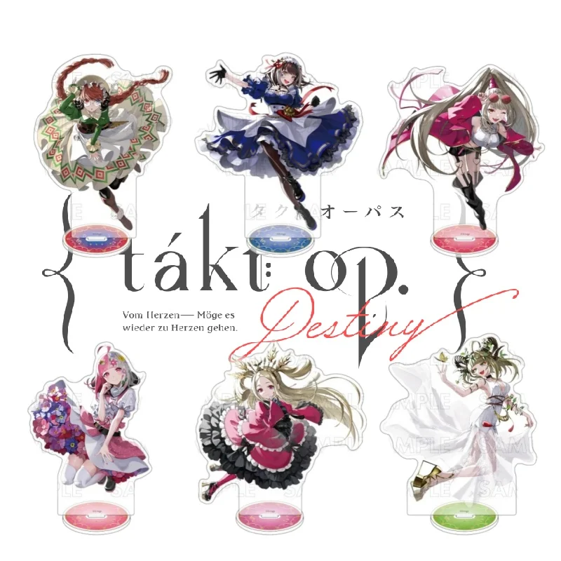 15CM Anime Game Figure Takt Op.Destiny Takt Asahina Giant Anna Schneider‌ Heaven‌ Cos Acrylic Stand Ornaments Keychain Gifts