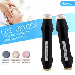 Newest Portable 360 Degree Rotating CO2 Oxygen Bubble Machine Skin Rejuvenation And Firming Exfoliate Oxygen Facial Machine