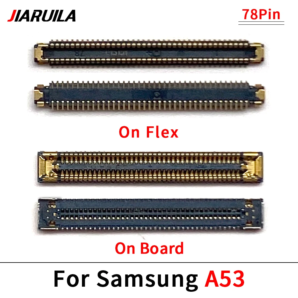 Schermo LCD Flex FPC connettore a bordo per Samsung A04 A33 A42 A53 A73 spina del caricatore a bordo