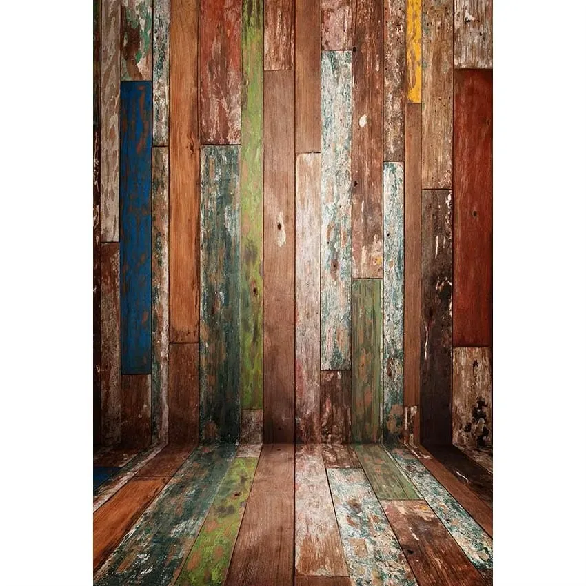 

Rustic Wood Wall Photography Backdrops Newborn Baby Shower Photo Props Kids Children Photographic Backgrounds Wood Floor