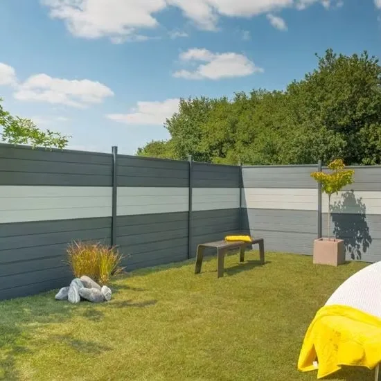 Any Size Custom Customizable WPC Fence Panel Weatherproof Composite Wood Garden Villa Privacy Security Slat Fencing Outdoor Barr