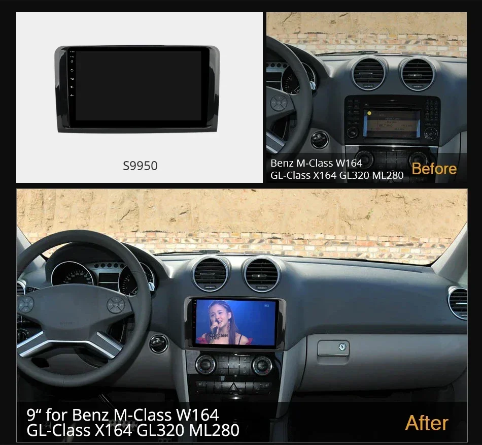 Ownice K6+ 2K 13.3 for Mercedes Benz ML GL ML350 GL320 X164 2005 - 2009 Car Radio Video Player Navigation Stereo GPS Android 12