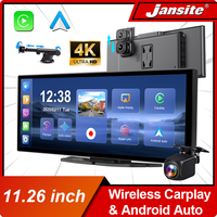 Newest 10.26/11.26 inch 4K DVR Wireless CarPlay and Android Auto Portable Dash Cam Car Screen Video Recorder 5G WIFI Navigation