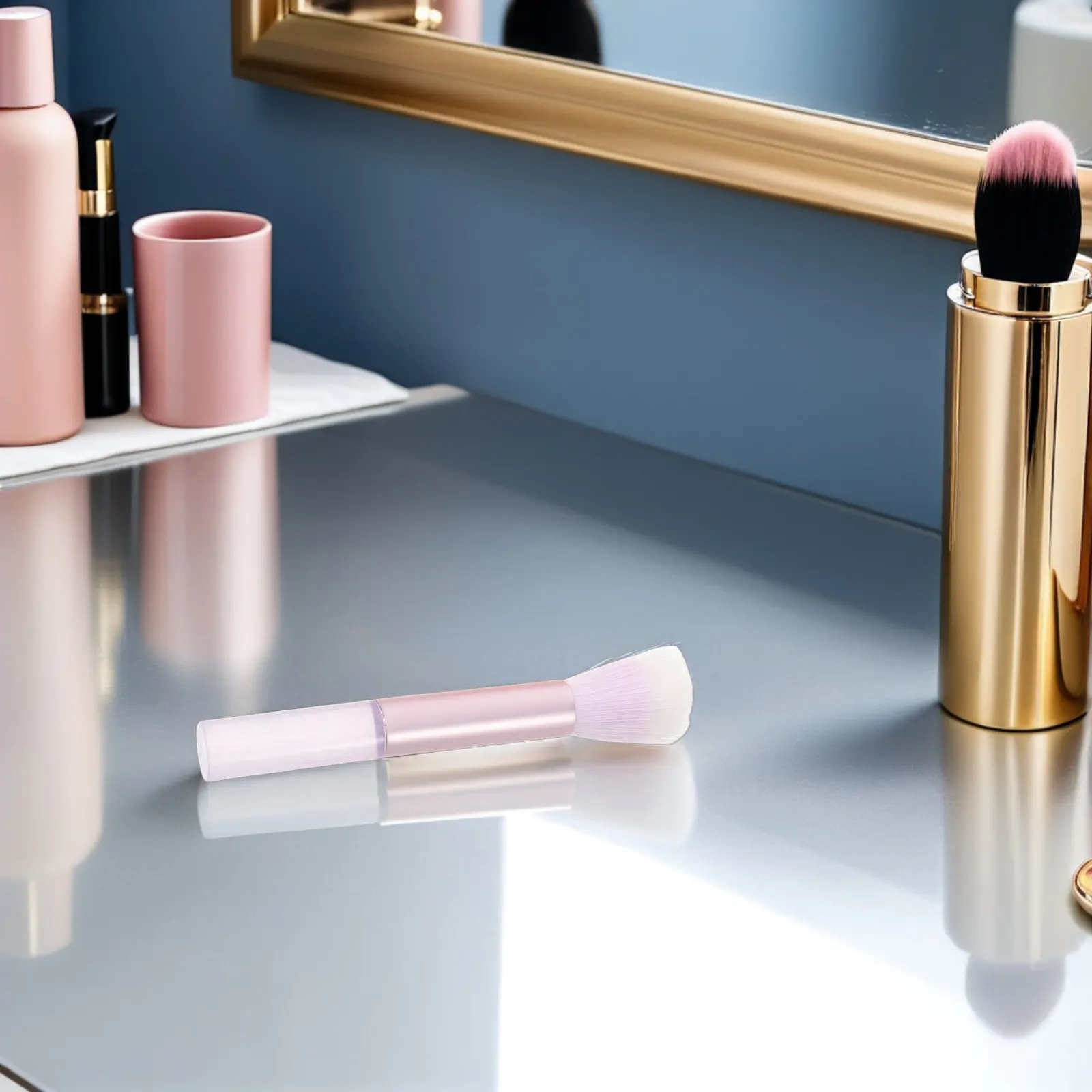 

Набор из 3 многоразовых кистей для удаления пыли с ногтей: стильные фиолетовые, синие, розовые кисти для акриловых ногтей, маникюра и очистки.