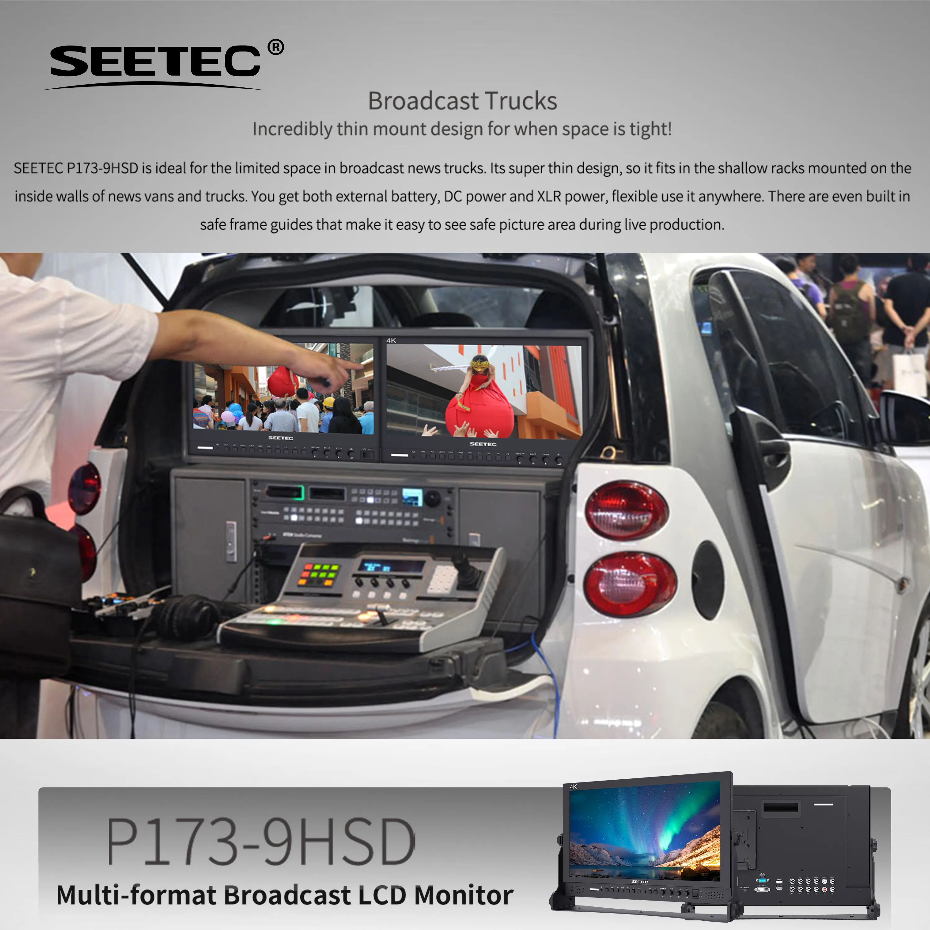 سيتك P173-9HSD صناعي OEM | 3G-SDI/HDMI/AV | تالي التحكم في الضوء | مورد الخصم بالجملة #5