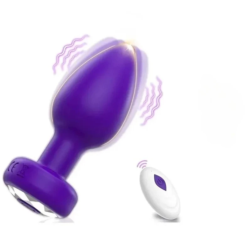 Anal Plug Vibrator Wireless Remote Control Butt Plug Portable Female Prostate Massager Adult Erotic Sex Toy for Women Men Gay