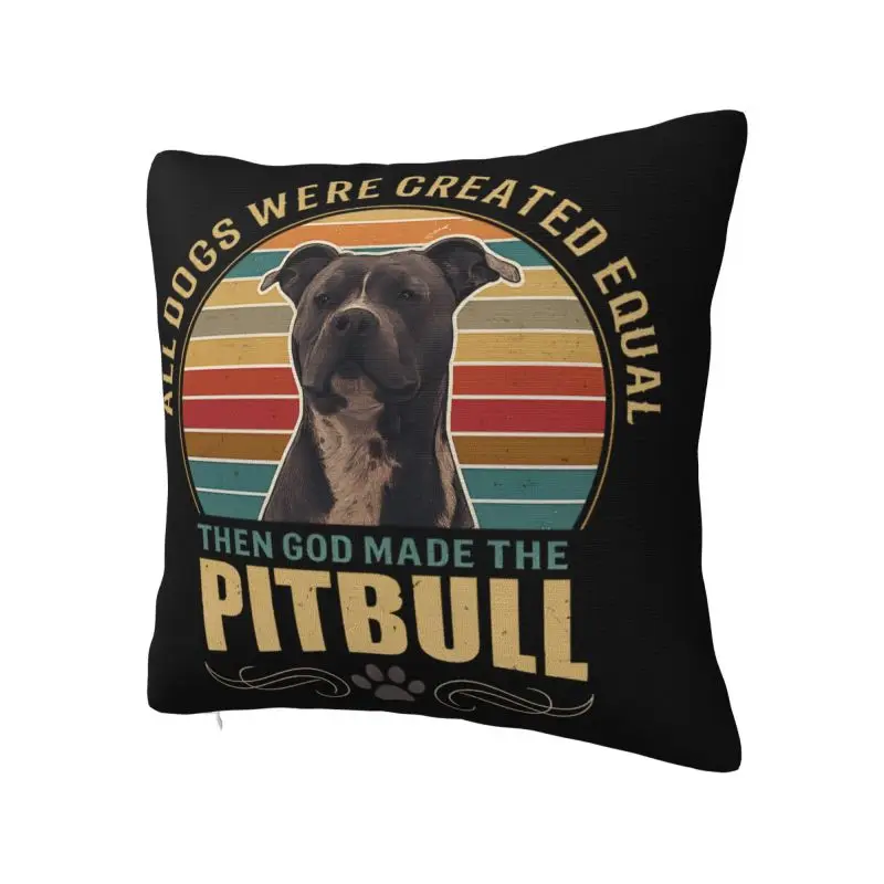 Funny Gog And Pitbull Dog Quote Cushion Cover 50x50 cm Polyester Soft Throw Pillow Case For Sofa Chair Living Room Pillowcase