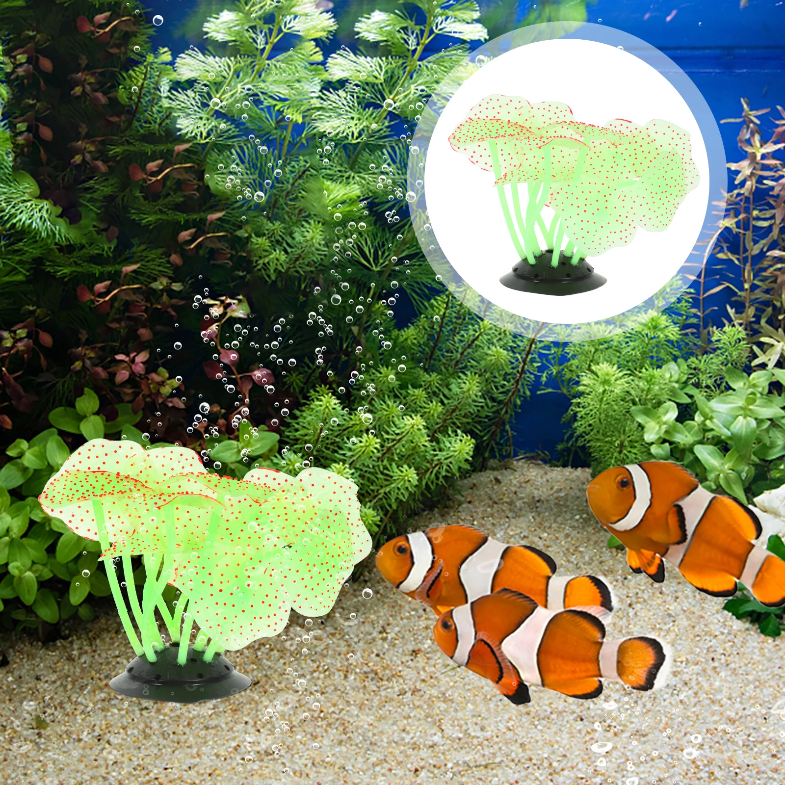 

Realistic Silicone Coral Decoration Fish Tank Marine Artificial Corals Aquarium Accessories Coral Sculptures Lifelike Home