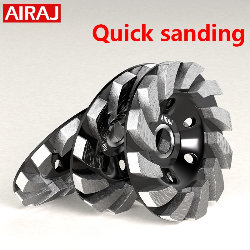 

100mm Double Row Diamond Segment Grinding Wheel Cup Disc Grinder Concrete Granite Stone Cut