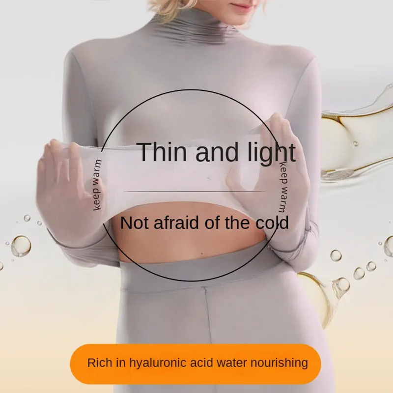 الخريف والشتاء المرأة الملابس الداخلية الدافئة ضئيلة ضيق قاع معطف طويل الأكمام قاع قميص البلوز الملابس الدافئة المرنة