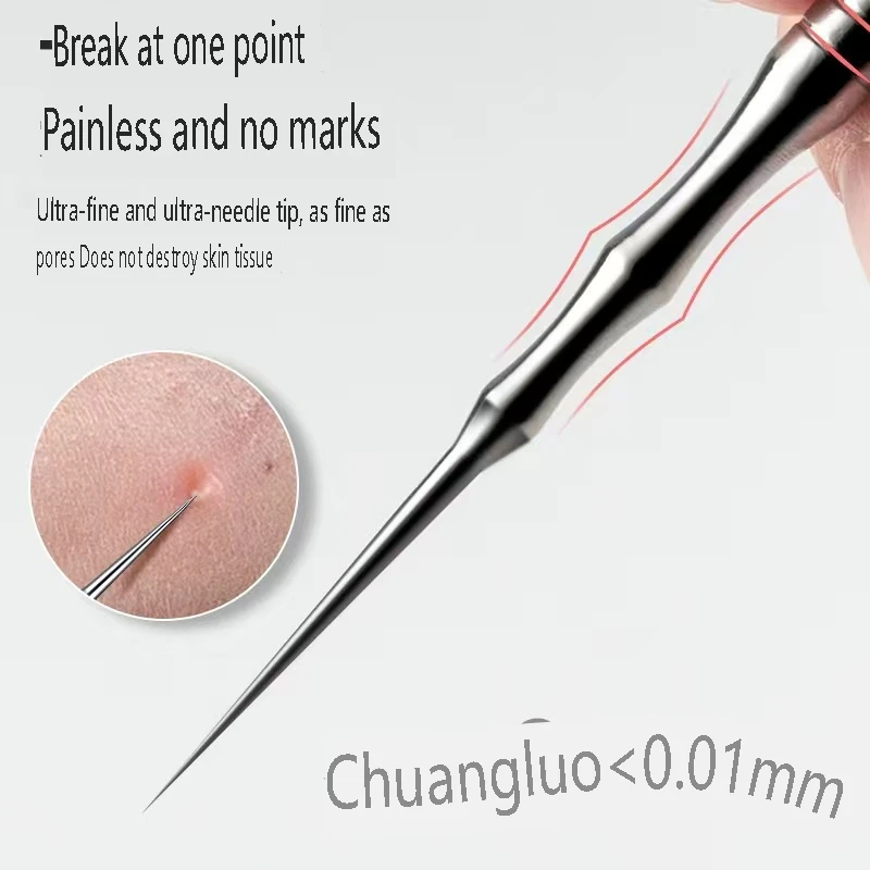 New 1pcs German Ultra-fine Cell Pimples Blackhead Whitehead Clip Beauty Salon Special Remove Acne Fat Particles Needle Tool