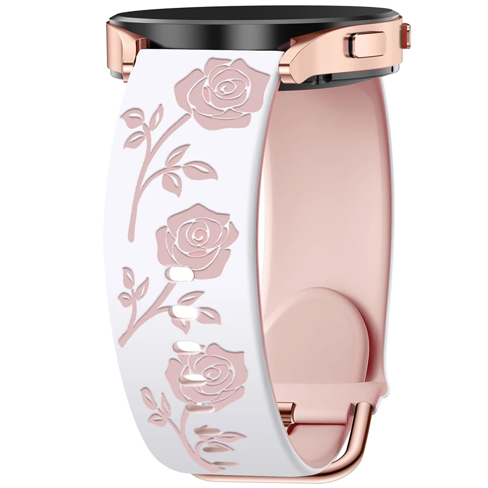 Новый силиконовый ремешок 20 мм для Samsung Galaxy Watch 42 мм, браслет Watch 4 5 6 7 Active 2 40 44 мм, классический браслет 42 мм 46 мм